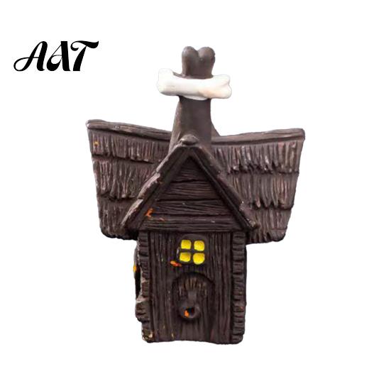 Secret Room Micro Scenery Halloween Miniature Resin Ornaments, Landscape Desktop Decor, Horror Ghost Tombstone Figures Scene Accessories for Fish Tank