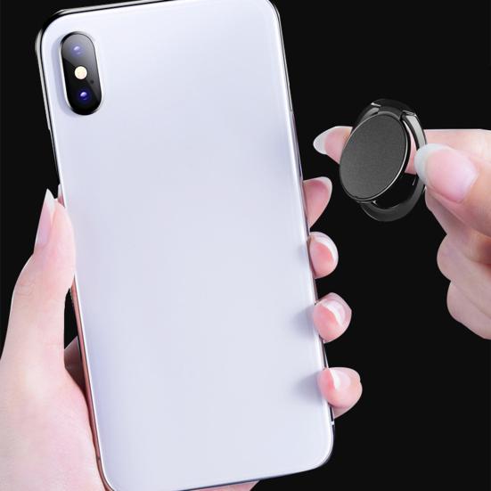 Ultra-thin Rotatable Portable Support Stand Car Mobile Phone Bracket with Ring