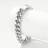 Thick Durable Stylish Stainless Steel Hip-hop Miami Cuban Chain Bracelet PVD18k Gold Men Women Waterproof Cuban Chain