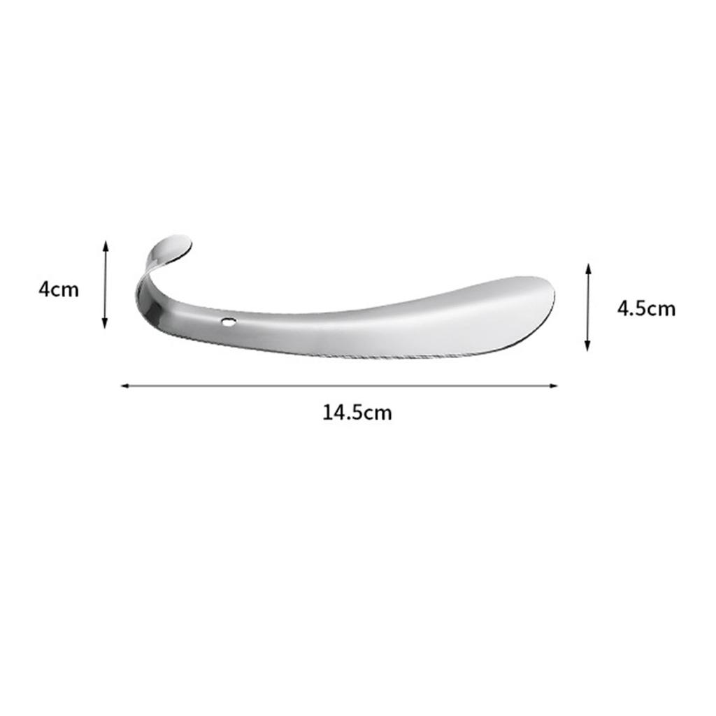 Stainless Steel Shoe Horn Portable Shoe Lifter Multifunctional Metal Shoe Helper for Sneakers