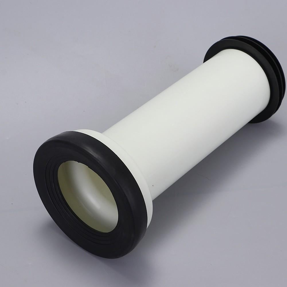 310mm PP Wall-Mounted Toilet Connection Kit, Including Drain Pipe, Flush Pipe Seal, And Screws, Suitable For Most Toilets.