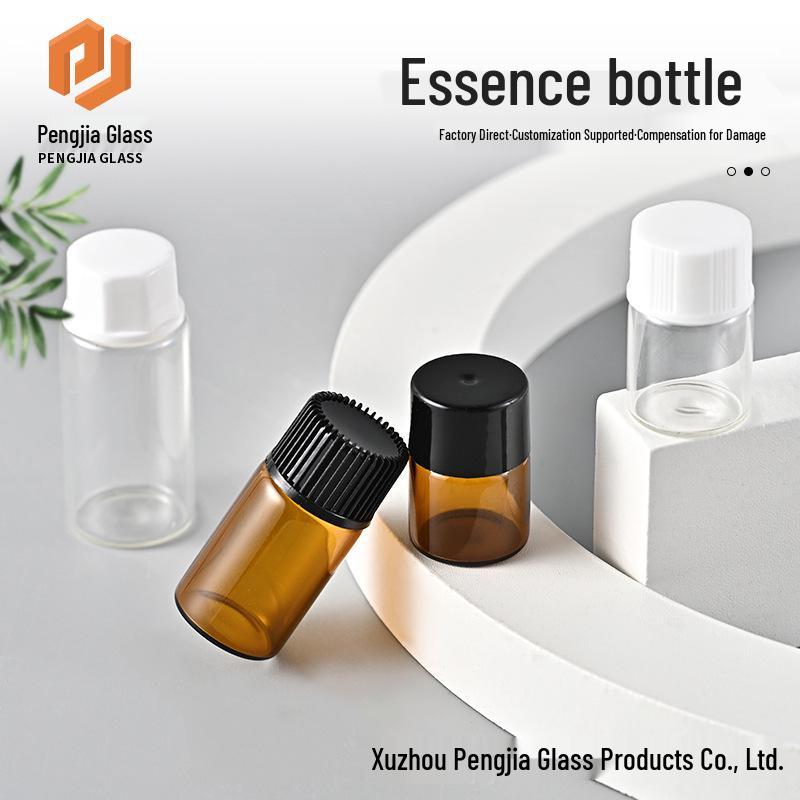 Amber Light-Blocking 3ml Mini Perfume & Essential Oil Sample Bottle