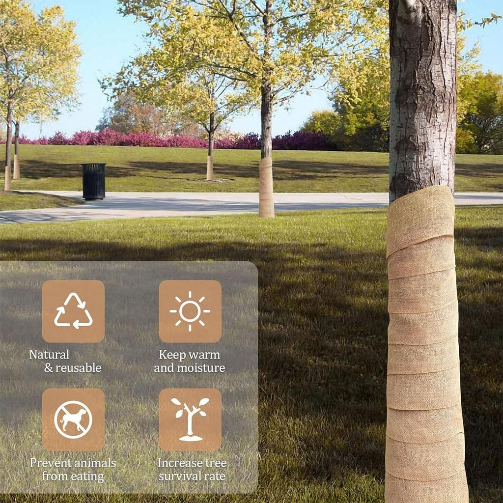 Regulable Burlap Tree Root Guard Thermals Insulation Cover Cold Weather Plant Protecting Gardening Tool