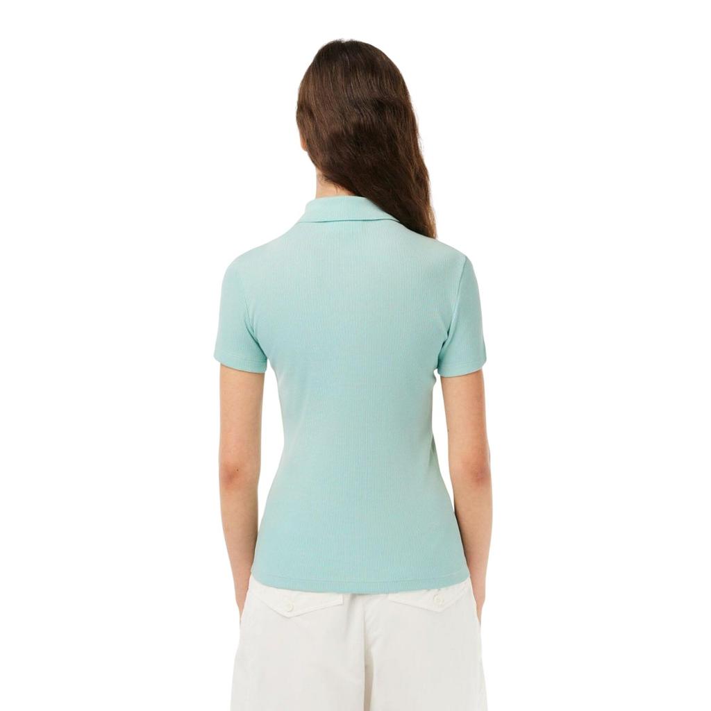 Lacoste Womens/Ladies L.12.D Ribbed Slim Polo Shirt
