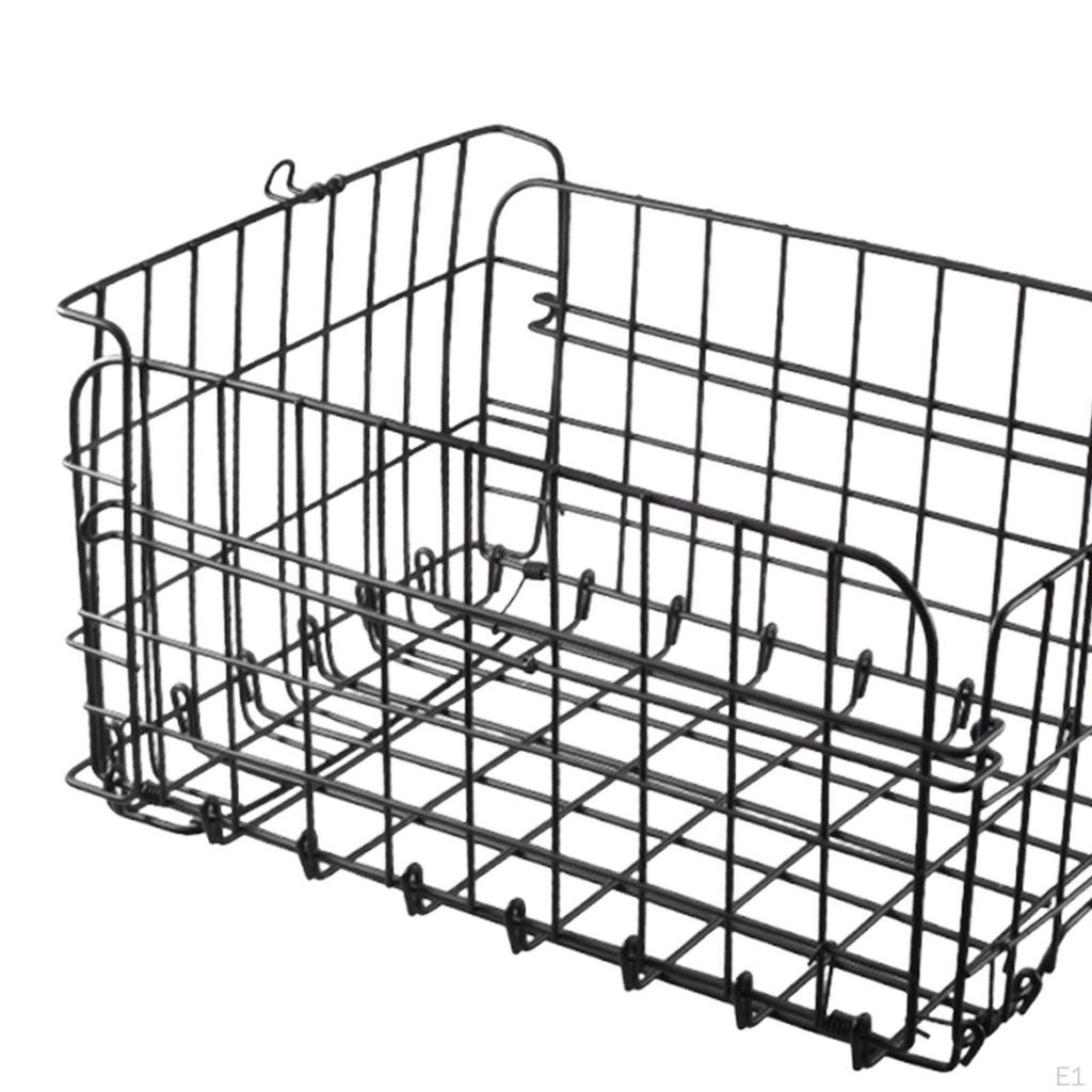 Rear Bike Basket Large Capacity Lightweight Bicycle Cargo Bag for Biking Camping