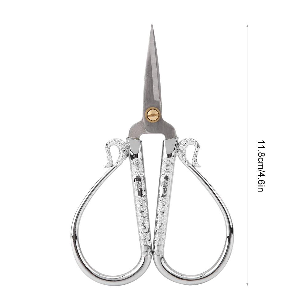 Stainless Steel Stitch Scissors Vintage Sewing Shears Embroidery Tool (Gold)