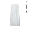 ELLASSAY Elegant Silk Blend Long Pleated Skirt