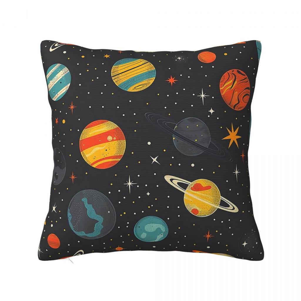 Sonnensystem Weltraum Planeten Universum Quadratischer Kissenbezug Kissenbezug Kissenhülle Dekokissenbezug für Zuhause Schlafzimmer Auto