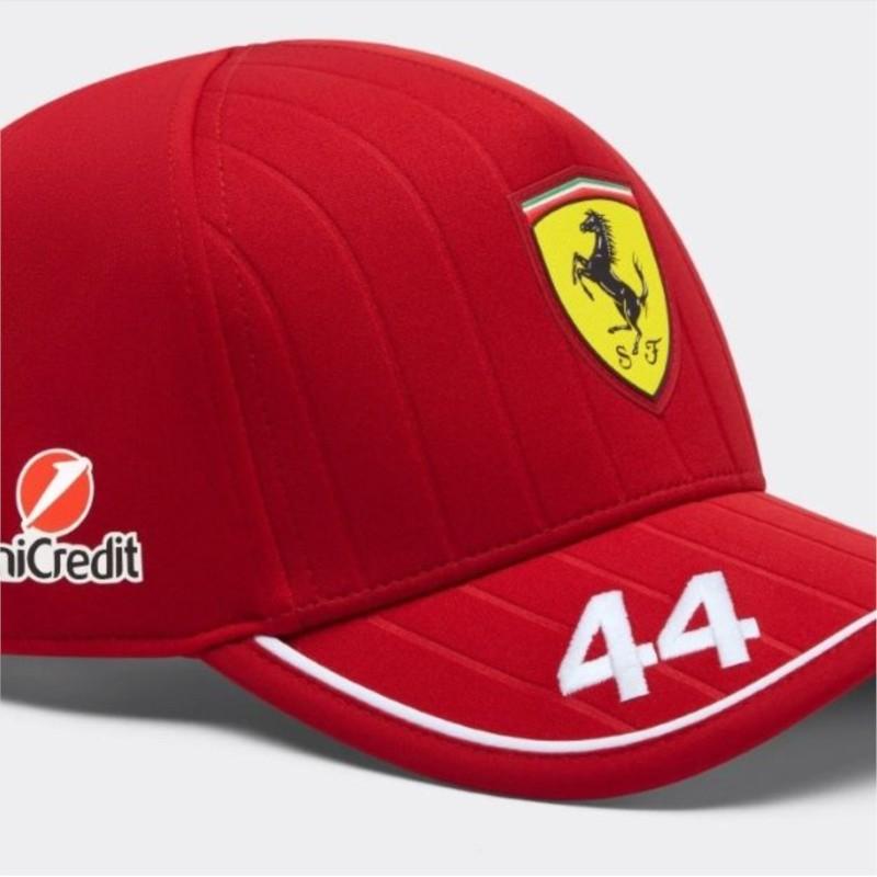 2025 Weiß Rot Für Ferrari Team Racing F1 Kappe Mode Buchstabe 16 44 Gestickt Baseballkappe Lässig Outdoor Sonnenschutz Mütze