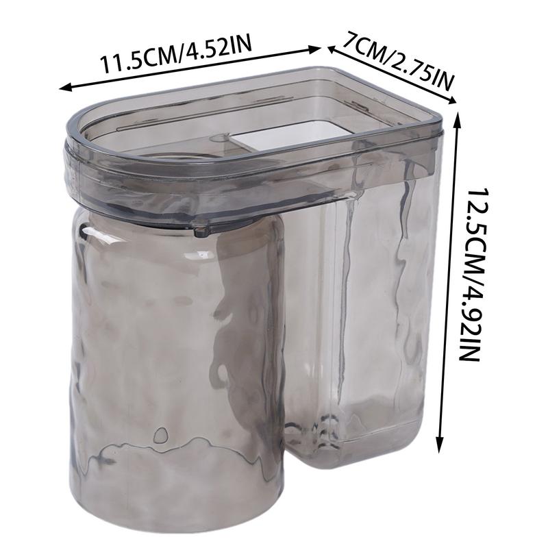 Zahnbürstenbecherhalter Badezimmer Zahnpastahalter Mundspülbecherhalter Badezimmerzubehör Staubfreier Zahnbürstenständer für Zuhause