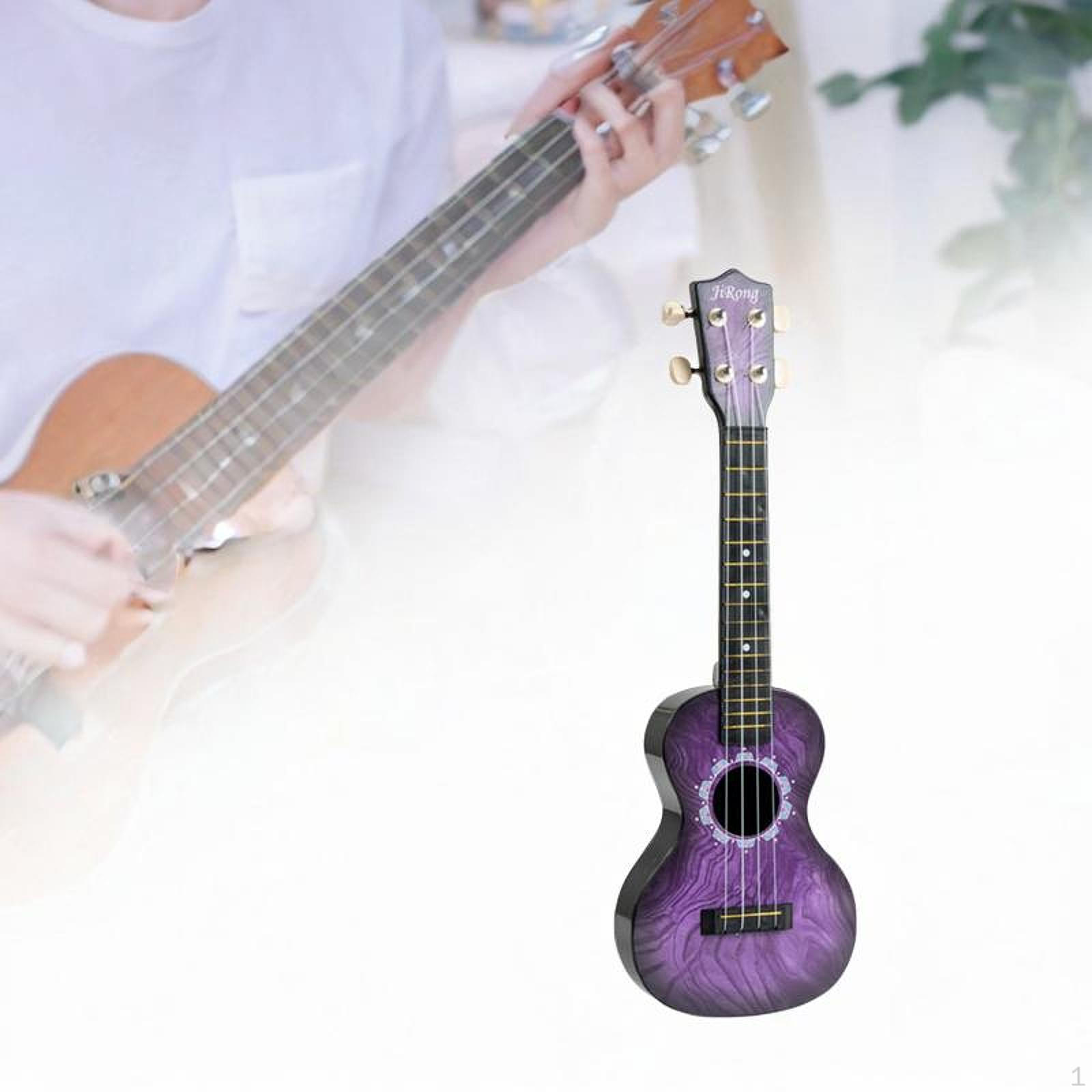 

Детская музыкальная игрушка укулеле, четырехструнная гитара, легкий инструмент для маленьких учеников фиолетовый