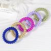 5PCS/Set Solid Color Telephone Wire Elastic Hair Bands Women Girls Cord Rubber Band Stretch Hair Accessories Headband Gum Holder