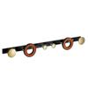 Tuqiu Robe Hook Towel Hanger Acrylic Clothes Hat Hook Black Gold Row Robe Hook Bathroom Brass Bath Hardware Set Kitchen Hanger