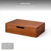 3tier Desktop Storage Cabinet, Wooden Drawer Organizer, Small Size 1 25x17x7cm Brown