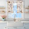 2 Panels Retro Nautical Map Pattern Window Curtains   Half Blackout Suitable for Artistic Home Decorative Curtains