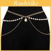 Metallic Body Chain For Women Men With Rhinestone Decoration For Summer Fashion