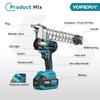 YOFIDRA 15000PSI 103Mpa Electric Grease Gun High Pressure Lubricating Oil Injector Machine Grease Gun For Makita 18V Battery Pin