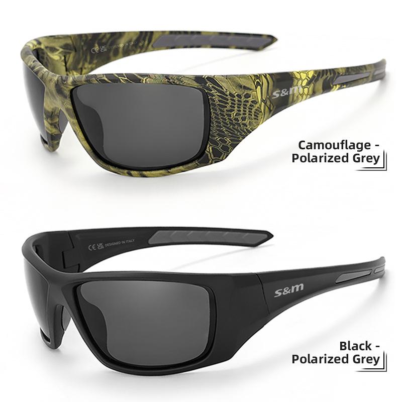 Camouflage Polarized Tactical Sunglasses: Ideal for Outdoor Sports, Hunting, and Fishing - Unisex Style for European and American Use