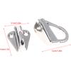 2Pcs 316 Stainless Steel Marine Spring Snap Fending Hook Marine Boat Spring Snap Attach Rope Fender Boat Hardware
