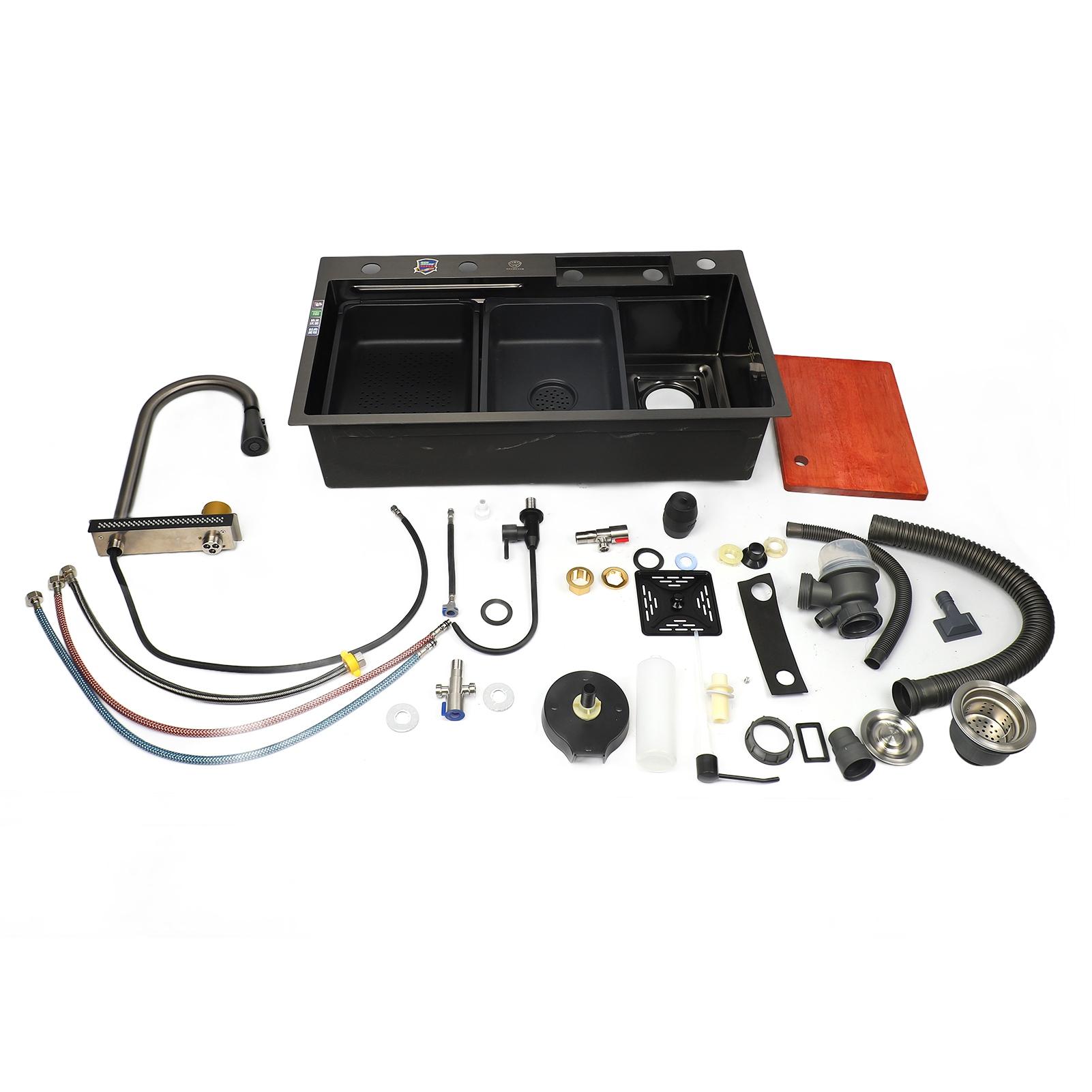 

1 комплект Кухонная мойка Профессиональная Современный Простой стиль Утолщенная Большая вместимость Под столешницу Мойка из нержавеющей стали для дома Кухни