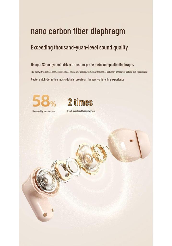 D13 Bluetooth Earbuds: Short-Handle, High-Quality Sound, Noise-Cancelling, In-Ear Comfort, Ideal for Sports.