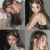 Bowknot Hair Clip Female Girls Hair Pins Mini Grab Clips with Ribbon Design Hair Accessories for Daily Wear and Parties