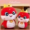 Adorable Red Plush Snake Doll Collectible Toy For 2025 Year Of The Snake Gifts