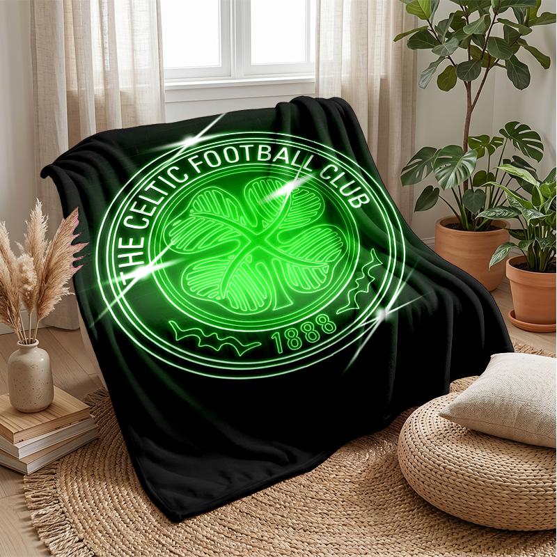 Celtic FC Theme Blanket Soft Flannel Fleece Blanket Warm Lightweight Throw Blanket for Home Sofa Bed