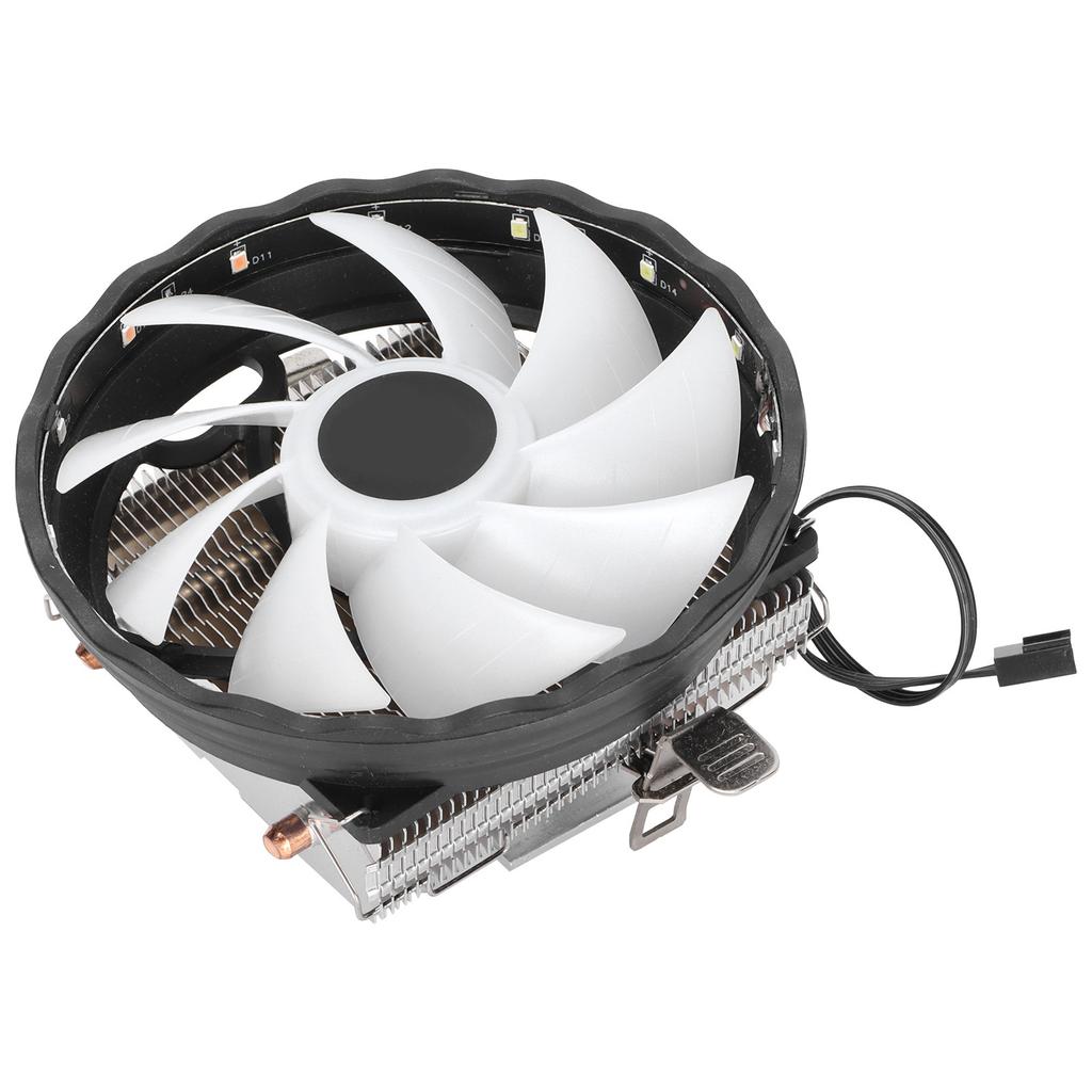 CPU Air Cooler Dual Heatpipes LED Light CPU Radiator Fans for AMD 1150 1151 1155 1156 775
