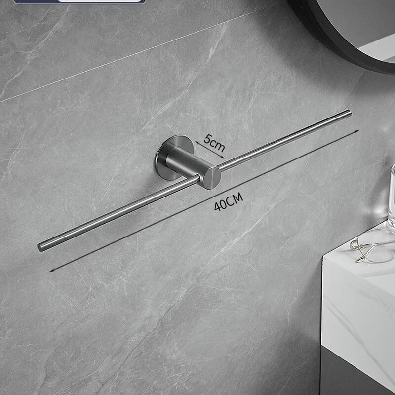 Yipan No-Drill Stainless Steel Single Towel Bar