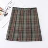 High-Waisted Japanese JK Plaid Pleated School Uniform Skirt
