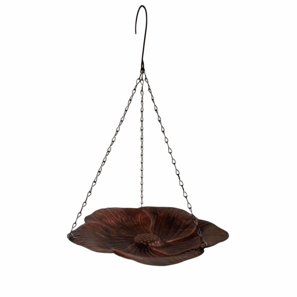 Flower Bird Feeder Balanced Outdoor Bird Food Dispenser Hanging Bird Tray  Courtyard Use