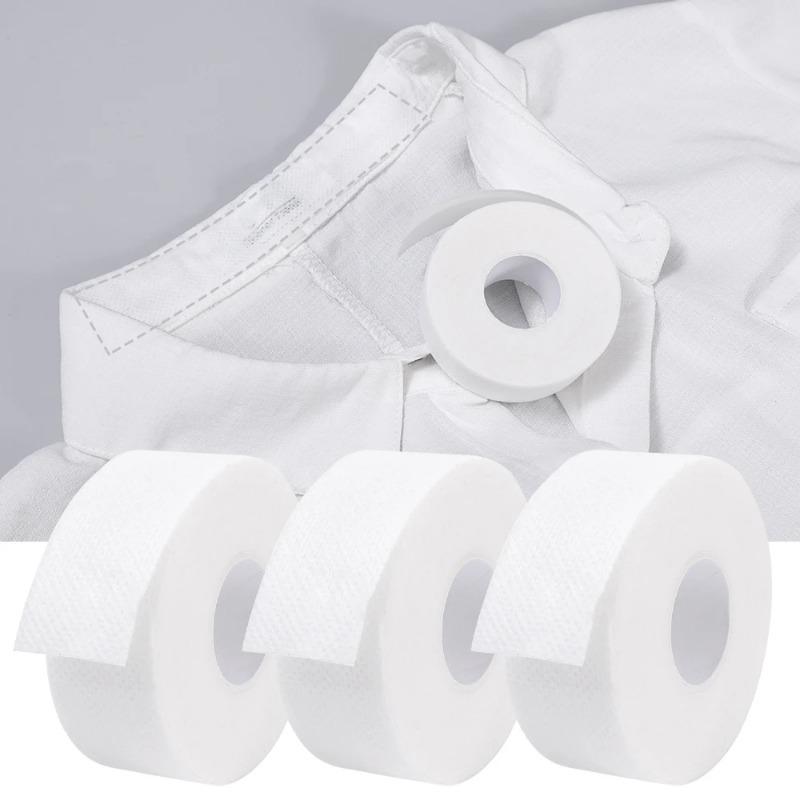 3m/5m/8m Hat Shirt Collar Anti-dirty Grime Protector Fixing Sticker Rolled Sweat-absorbent Tape Self-adhesive Disposable Tape