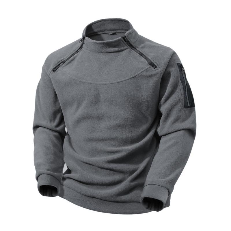 

Осень и зима 2025 Новая толстовка-куртка Повседневная с длинным рукавом Простая однотонная Модная и универсальная M серый