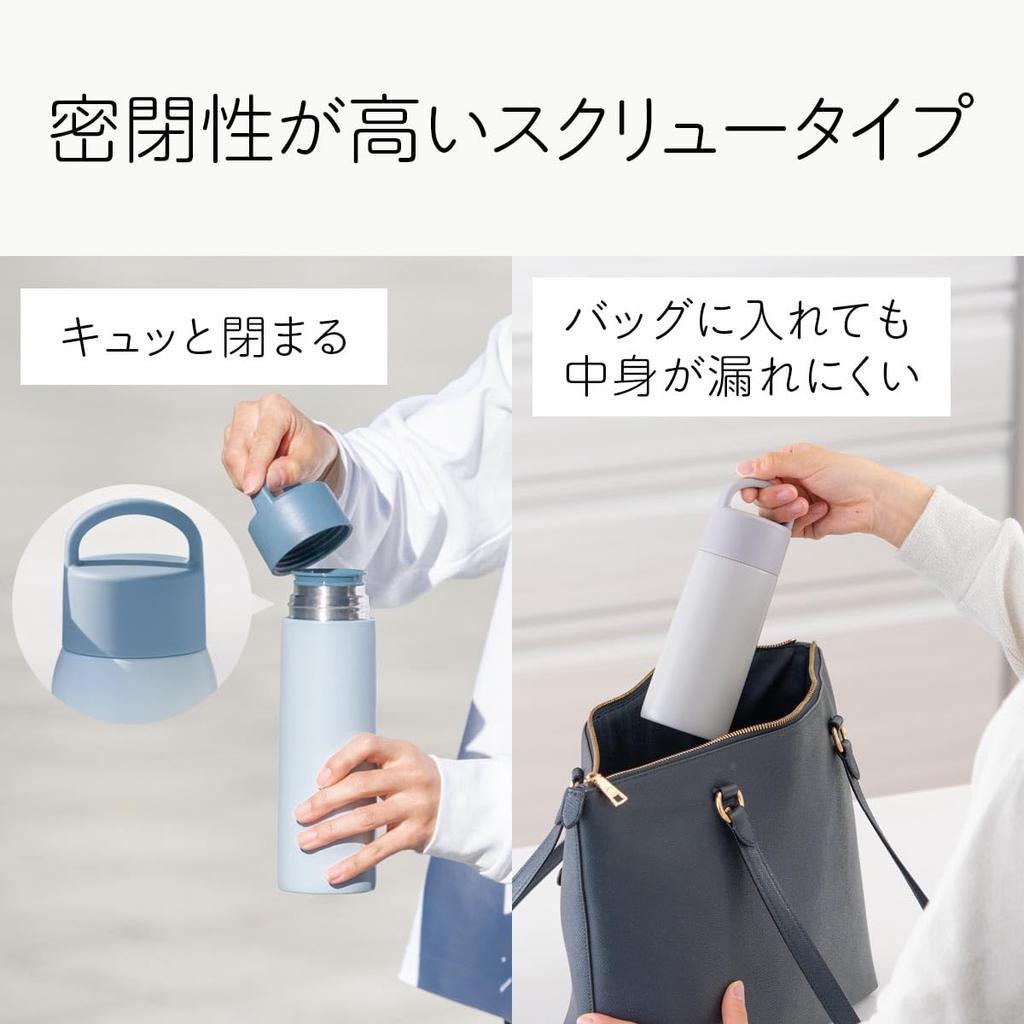 Atlas Water Vacuum Stainless Slim Mug with Wide Easy To for Hot Basic Products Bottle, 750ml, Insulated, Steel, Lightweight, Screw-On Handle, Mouth,