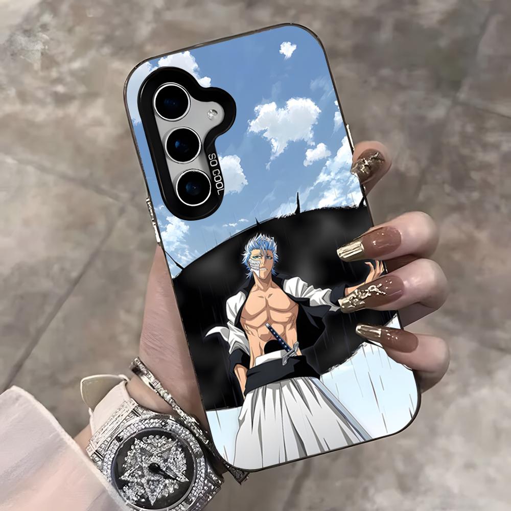 

Bleach Grimmjow Anime Phone Case For Samsung S25 Ultra S23 S22 S21 S20 Ultra Plus S24 Fe A54 A55 Color Silver Cover Samsung S20 Plus