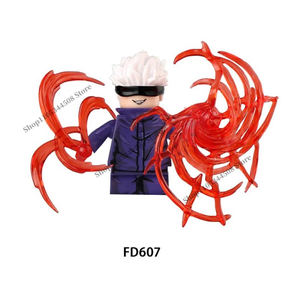 Jujutsu Kaisen Anime Bausteine Fushiguro Toji Tsukumo Yuki Hanao Choso MINI Cartoon Puzzle Bausteine Sammlung Geschenk