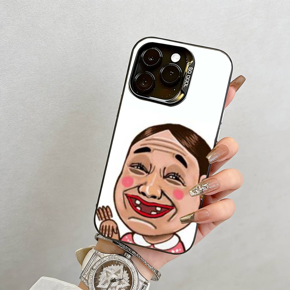 Lustige Cartoons Handyhülle Für iPhone 17,16,15,14,13,12,11 Plus,Pro Max,XS,Farbig Silberbeschichtete Innenabdeckung