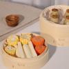 TAKEMI Bamboo Set of 2 and 1 Commercial Chinese Kitchen Steamer, Lid, 21cm, Steamer, Steamer, Steamer, Use, Steamer, Steamer, Steamer, Cookware,