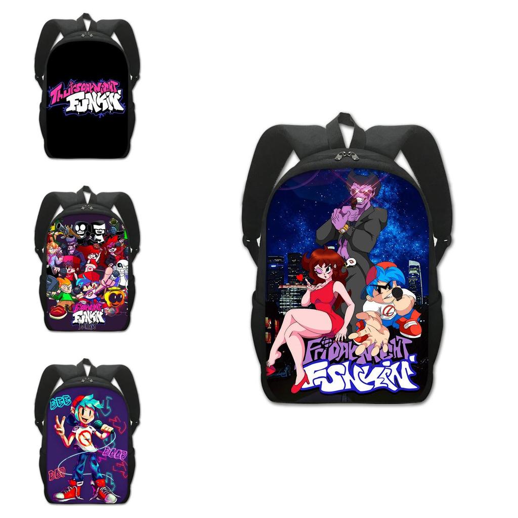 Stylish Friday Night Funkin Backpack For Cartoon Game Fans With Adjustable Straps
