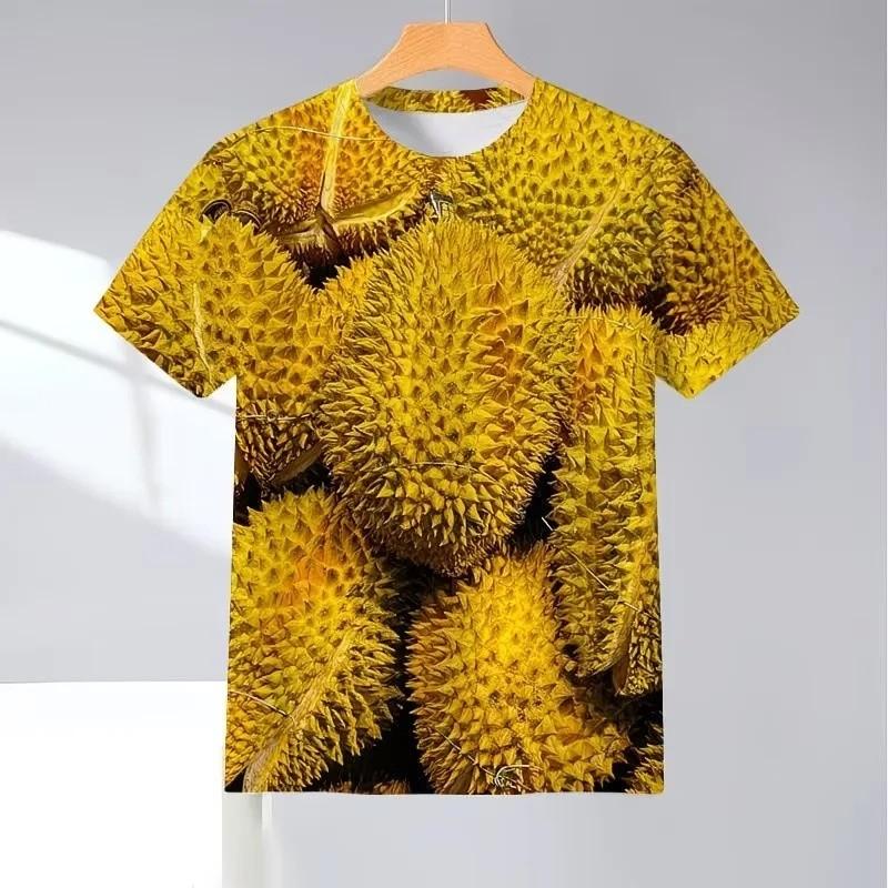 Kids Short Sleeve Tee 3D Watermelon Banana Durian Pineapple Graphic Summer Outdoor Daily Wear Top