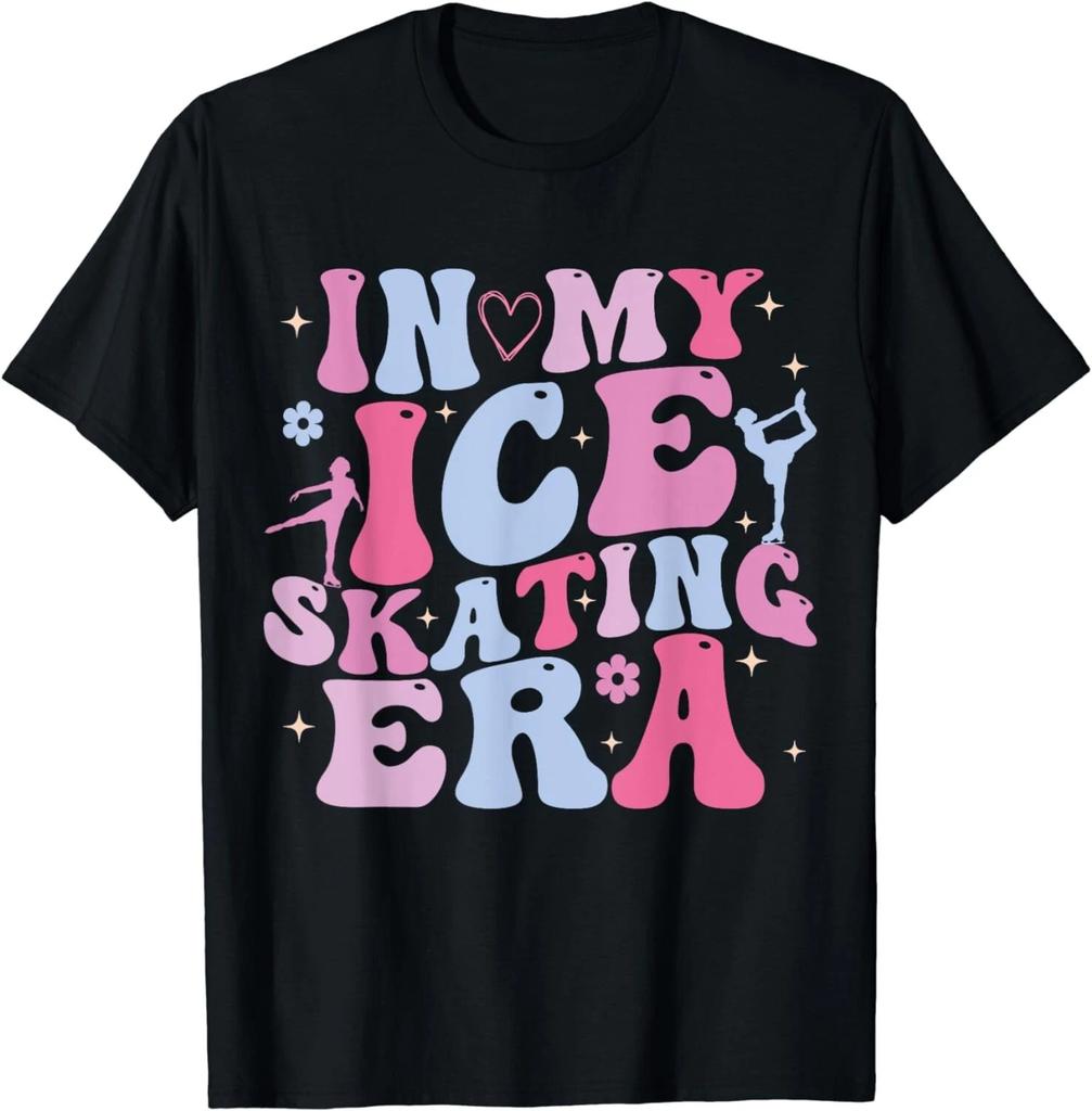 In My Ice Skating Era Groovy Funny Ice Skater Gift Unisex T-Shirt