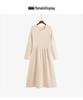 Women's Plus Size Knit Dress - Round Neck, Winter 2025, Loose Fit