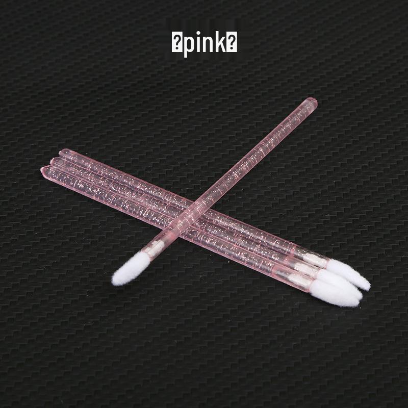 Crystal Disposable Lip Brush: Slanted Mini Lip Gloss & Lipstick Applicator