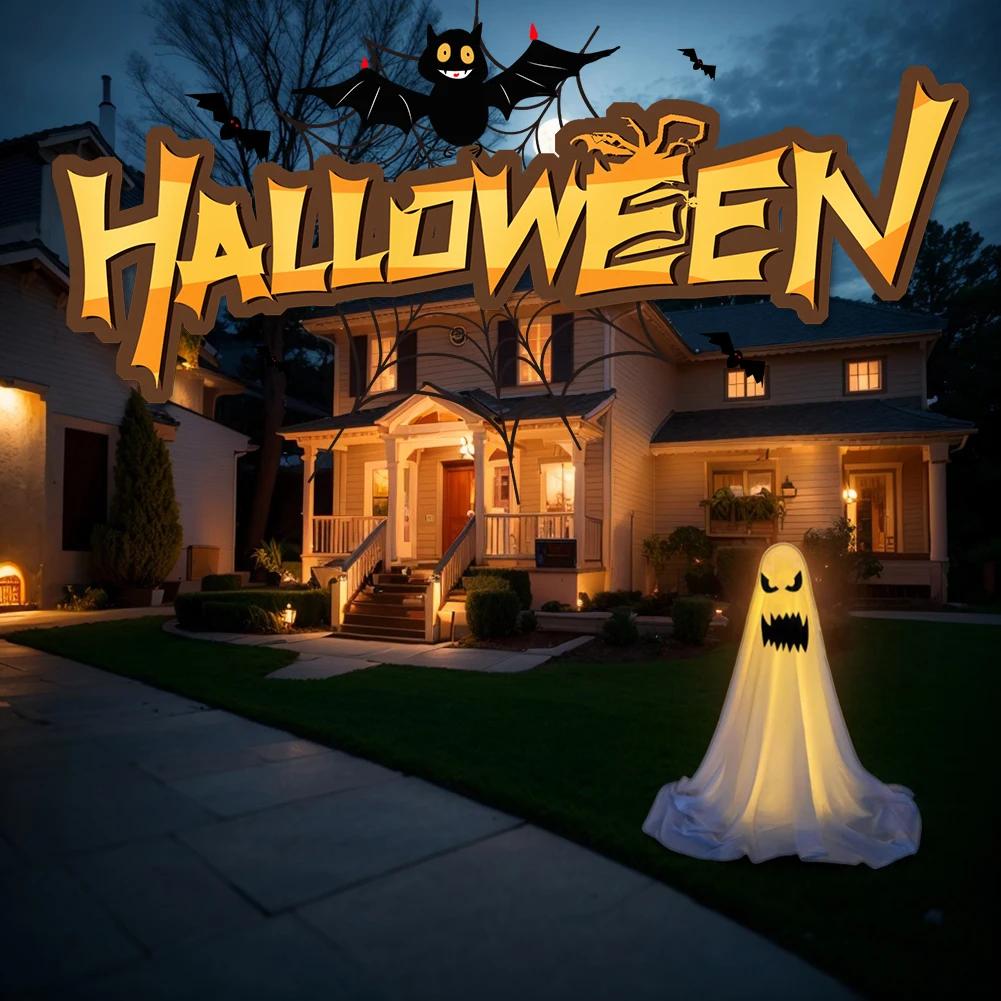 165CM Halloween LED Glow Ghost Decoration Home Indoor Outdoor Ghosts Decor Battery Spooky Light Courtyard Ornament