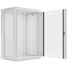 Armoire d'installation suspendue - LANBERG - WF01-6418-10S - 19 pouces - 18U - Porte vitrée - Gris