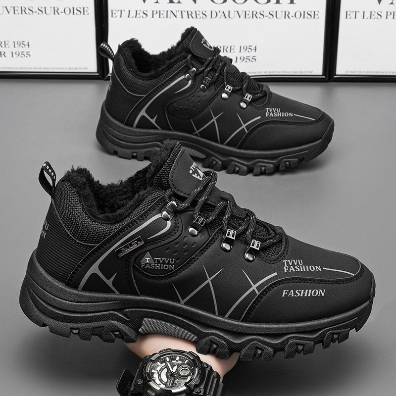 

Флисовая теплая обувь, нескользящая и износостойкая рабочая обувь, обувь для активного отдыха, туризма, альпинизма, универсальная повседневная обувь 41