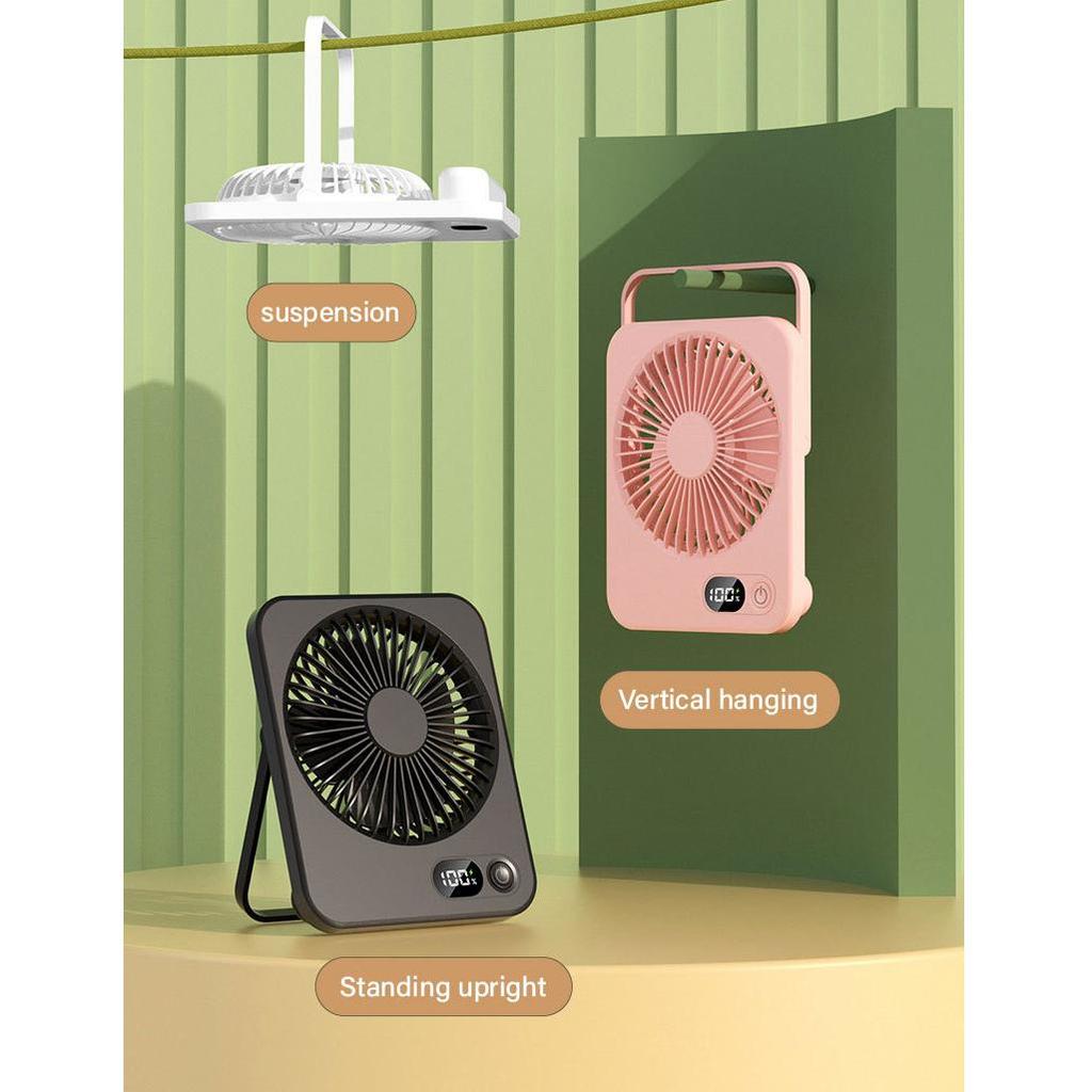 Digital Display Foldable Desk Fan