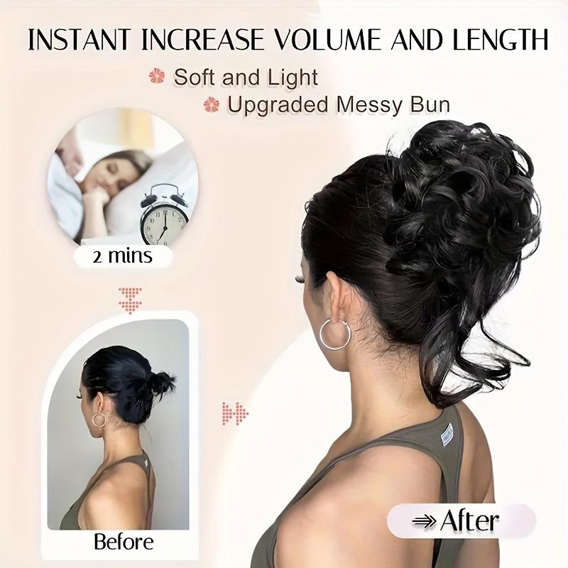 Europäisch-Amerikanischer Stil Blütenknospen Haargummi Scrunchie für voluminöse lange Haarknoten Frisuren