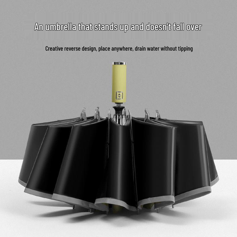 

Large Sturdy Automatic Folding Umbrella for Men & Women - Thickened, Sun & Rain Protection, Customizable Advertising Small Secret 3 - Fully Automatic